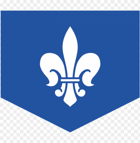 blue flag with a black medieval fleur de lis design - medieval times blue knight symbol PNG with alpha channel for download