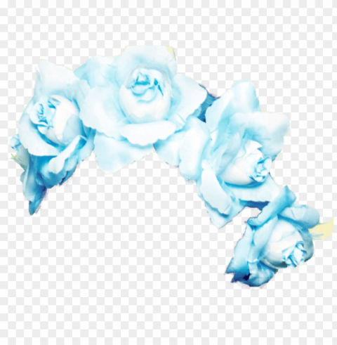 blue flower crown transparent PNG pictures with no backdrop needed