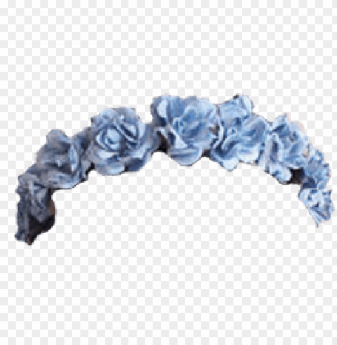 blue flower crown transparent PNG pictures with no background required