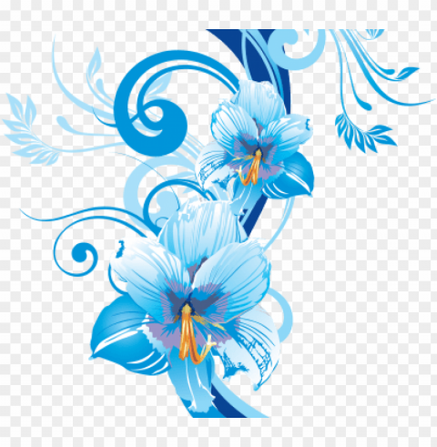 blue flower vectors various desings pictures - flowers blue vector Transparent PNG images wide assortment