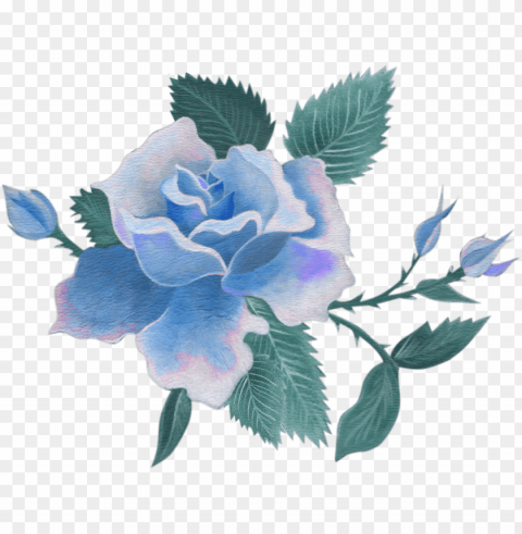 blue flowers - vintage blue flower PNG images transparent pack