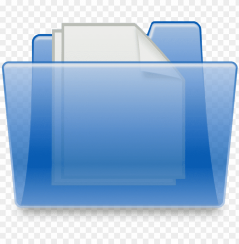 blue folder directory icon - folder icon PNG with Clear Isolation on Transparent Background