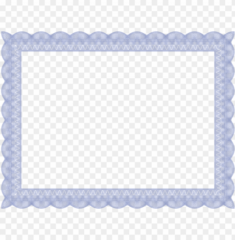 blue formal certificate border - black and white certificate border Isolated Item on Transparent PNG