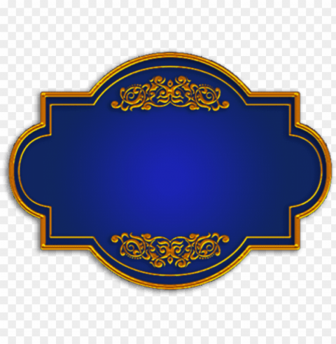 blue gold title board blue gold title and vector - title board Transparent PNG pictures for editing