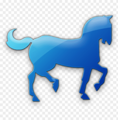 blue horse icon - horse icon blue PNG clear images