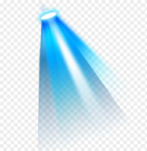 blue light effect Clean Background Isolated PNG Illustration