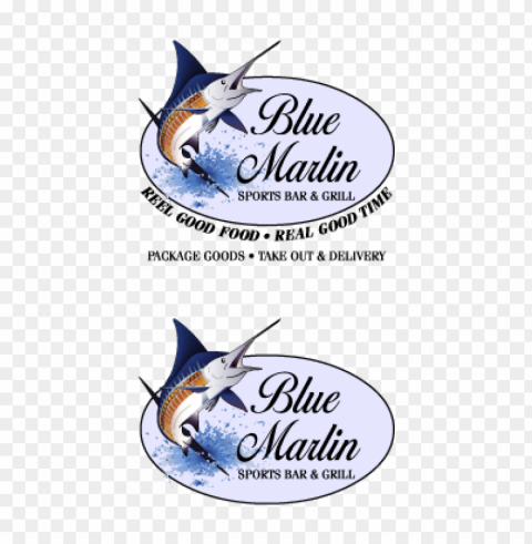 blue marlin cafe logo vector Transparent PNG images free download
