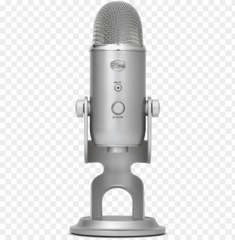 blue microphones yeti usb microphone - blue microphones yeti - microphone - silver PNG Image with Isolated Graphic Element