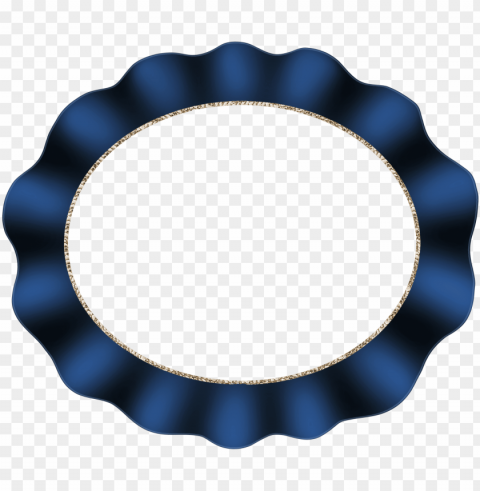 blue oval picture frame Transparent PNG download