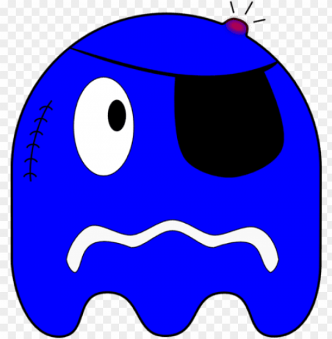 blue pacman ghost PNG Image Isolated with HighQuality Clarity