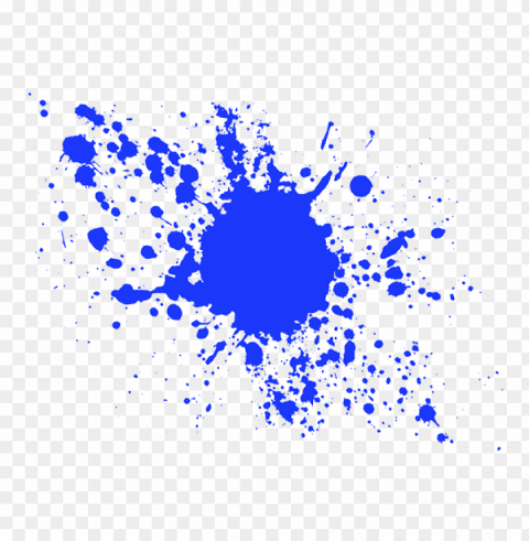 blue paint splash PNG Graphic Isolated on Clear Backdrop