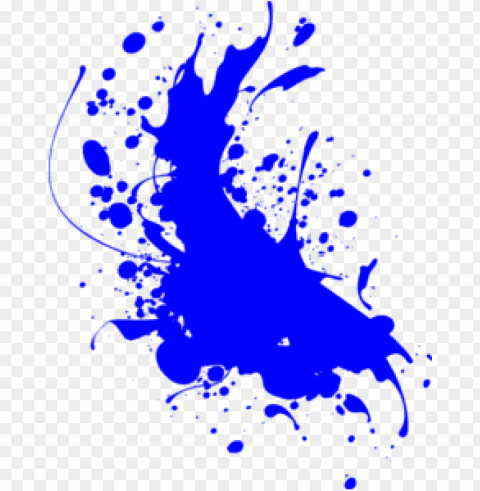 blue paint splash PNG Graphic Isolated with Clear Background