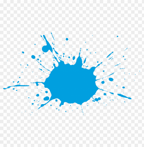 blue paint splash PNG Graphic Isolated with Transparency