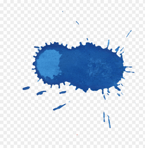 blue paint splash PNG Graphic with Isolated Design