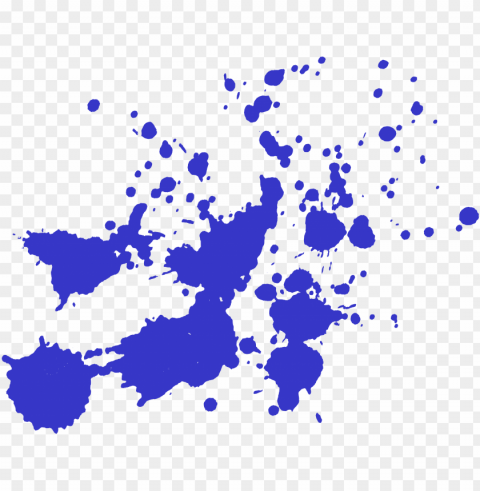 Blue Paint Splash PNG Graphic With Isolated Transparency