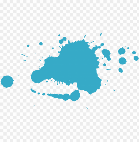 blue paint splash PNG Graphic with Transparent Isolation