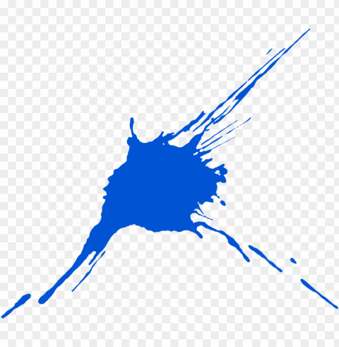 blue paint splash PNG graphics with alpha transparency broad collection