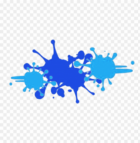 blue paint splash PNG graphics with alpha transparency bundle