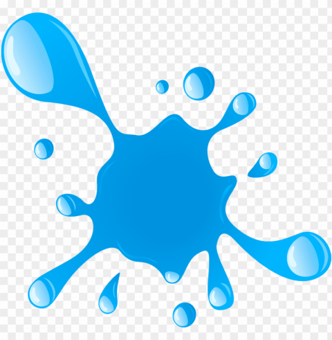 blue paint splash PNG graphics with clear alpha channel