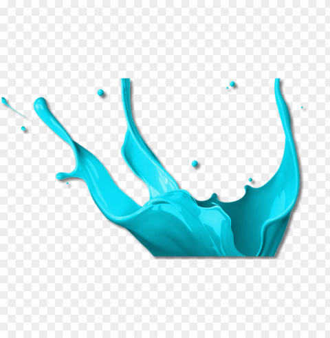 Blue Paint Splash PNG Graphics With Clear Alpha Channel Collection