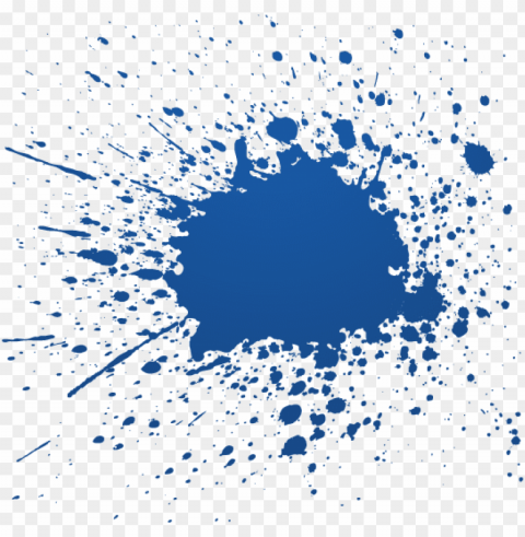 blue paint splash PNG pics with alpha channel