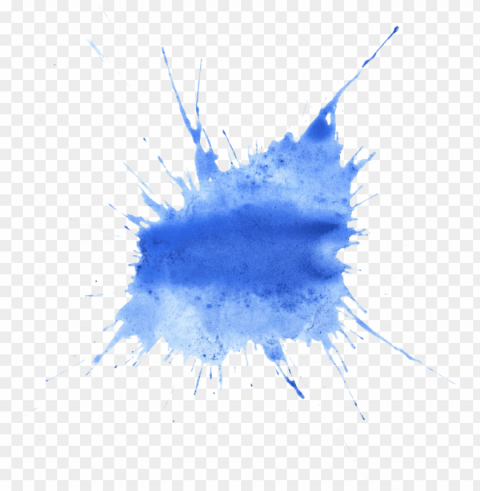 blue paint splash PNG picture