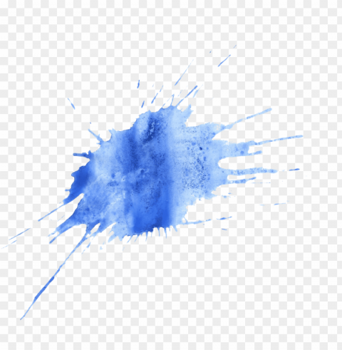 blue paint splash PNG pictures with alpha transparency