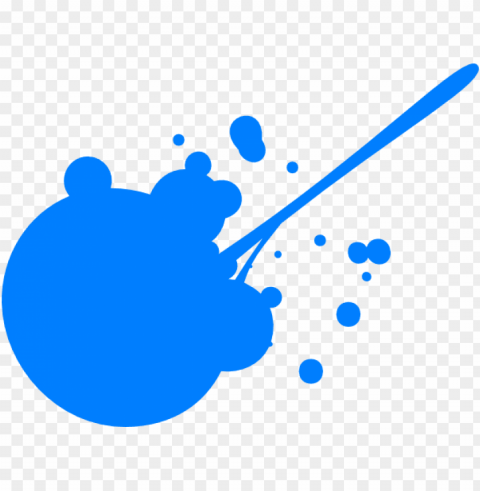 blue paint splash PNG pictures with no background