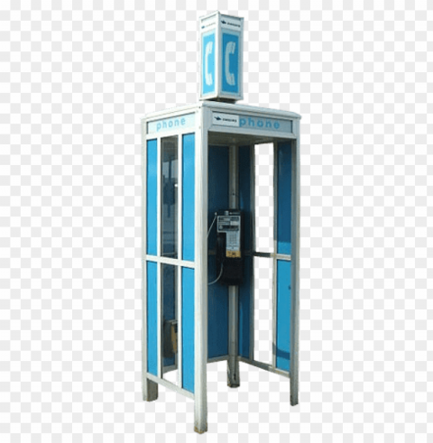 blue phone booth Transparent design PNG