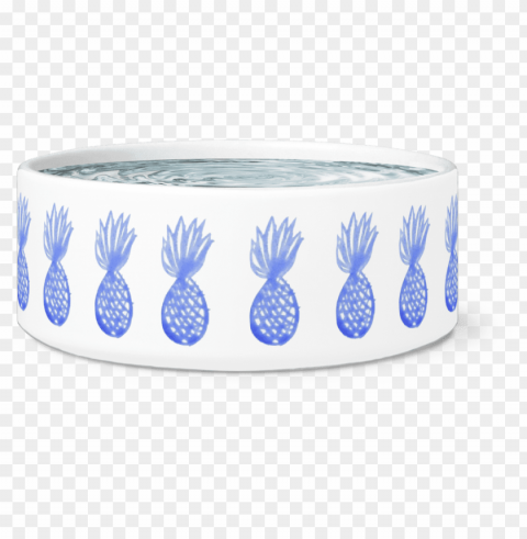 blue pineapple print pet bowl - ananas Clear PNG pictures compilation