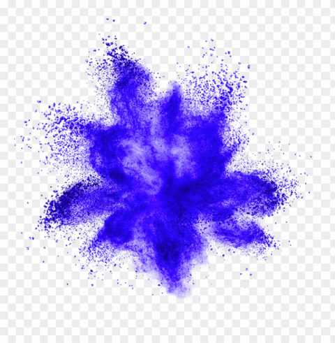 blue powder explosion effect Isolated Item on HighResolution Transparent PNG