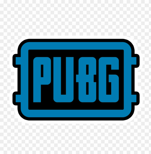 blue pubg logo stickers PNG for overlays