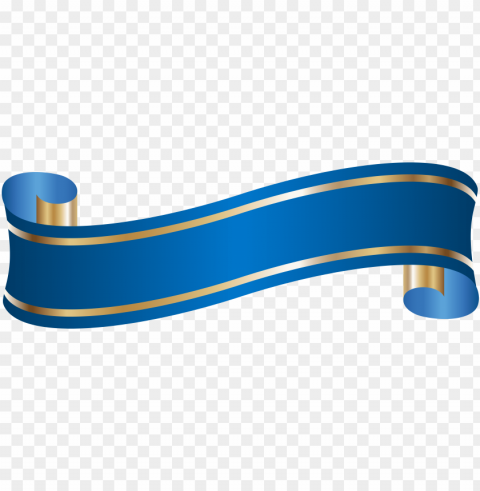 blue ribbon banner PNG with no cost