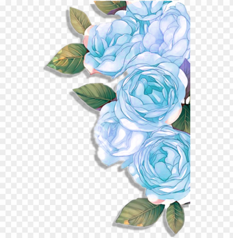 blue roses floral design flower flowers - flowers roses blue PNG Image with Clear Background Isolated