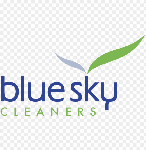 Blue Sky Cleaners Isolated Element With Clear PNG Background