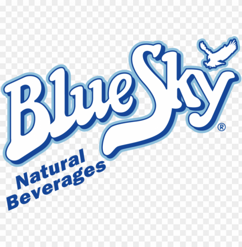blue sky soda logo Isolated PNG Image with Transparent Background