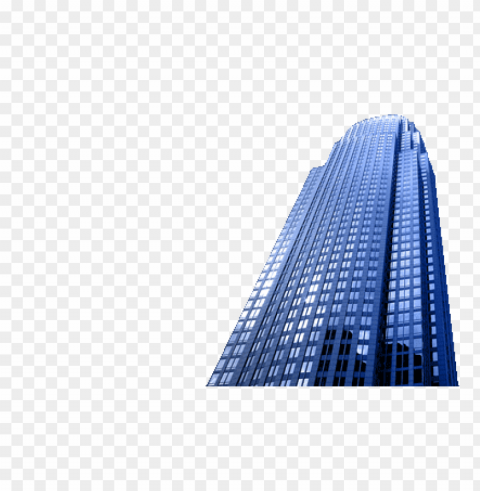 blue skyscraper PNG Graphic Isolated on Clear Background