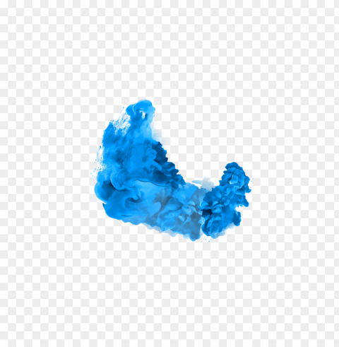blue smoke effect Transparent PNG Isolated Element