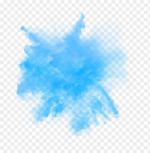 blue smoke effect Clean Background Isolated PNG Design