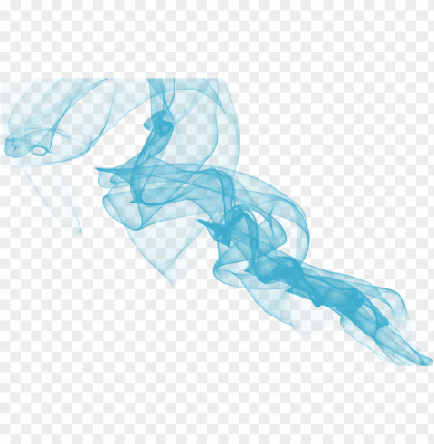 blue smoke effect Isolated Subject in Transparent PNG Format