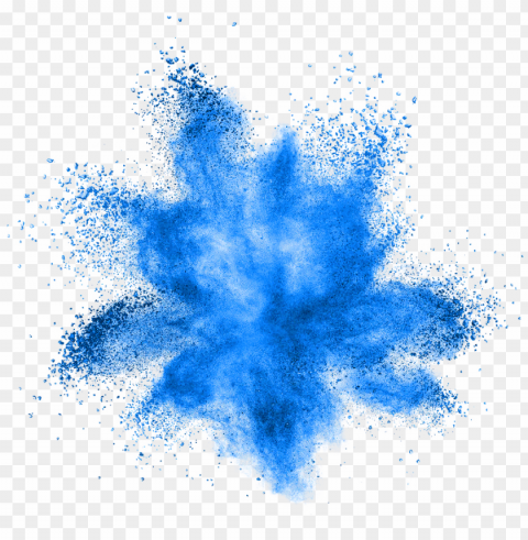 blue smoke splatter overlay ftestickers - paint powder explosion Transparent PNG vectors