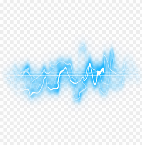 blue sound wave Isolated Design on Clear Transparent PNG
