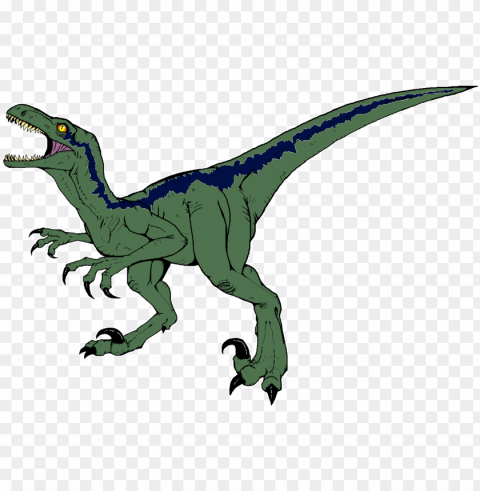 Blue The Raptor - Velociraptor Transparent Background Isolation Of PNG