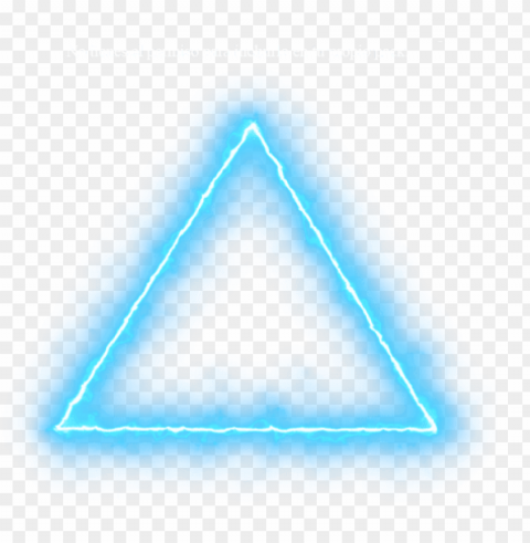 blue triangle neon lights PNG images for personal projects