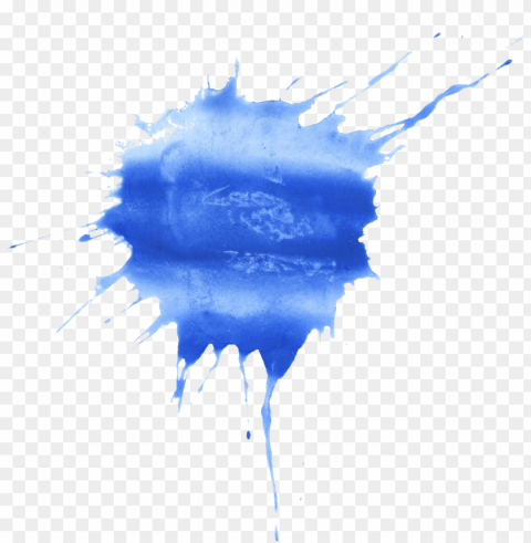 blue watercolor splatter - splatter watercolor High Resolution PNG Isolated Illustration