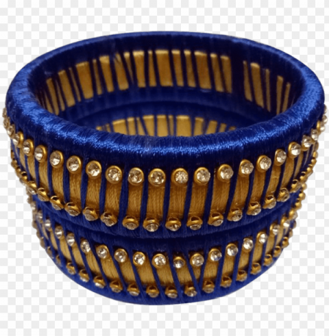 blue with stone kada bangle set - storage basket HD transparent PNG PNG transparent with Clear Background ID 0408b280