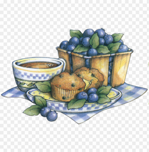 blueberries - box HighQuality Transparent PNG Isolated Graphic Element