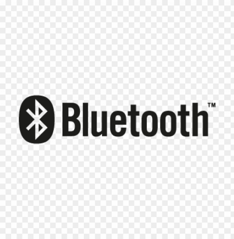 bluetooth black vector logo PNG Image with Clear Background Isolation