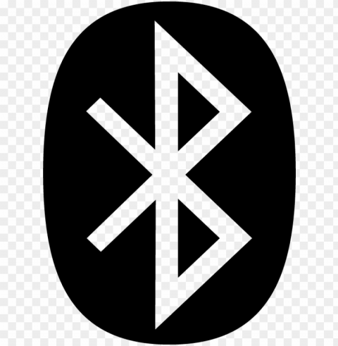 bluetooth icon symbol vector - bluetooth black and white PNG Graphic Isolated on Clear Backdrop