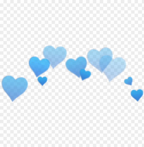 blur filter - blue heart crown PNG Isolated Subject on Transparent Background PNG transparent with Clear Background ID 038d1fd5